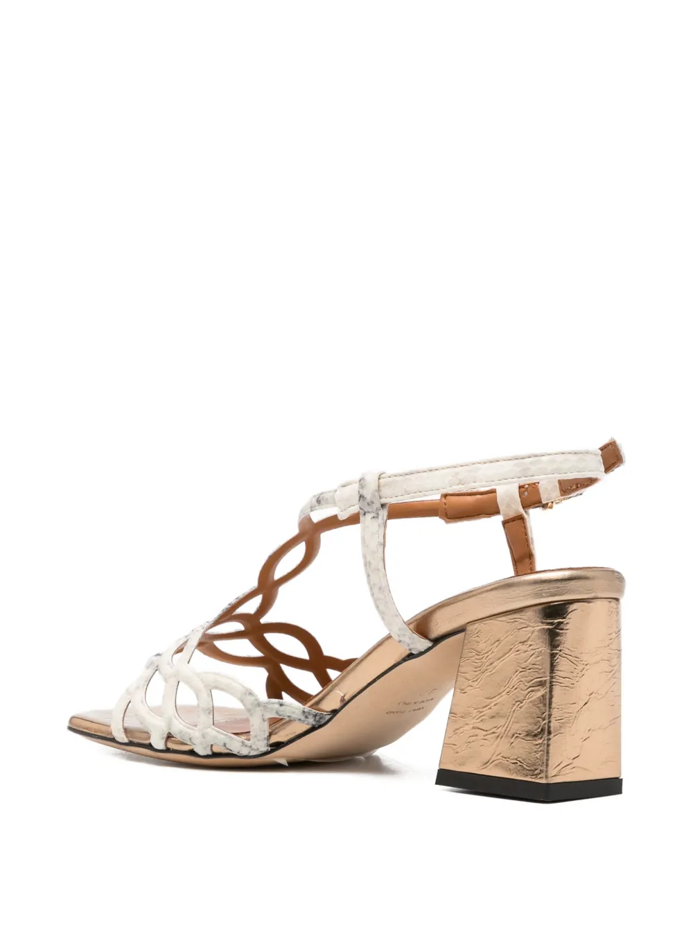 Evaluna Sandalen met blokhak Beige