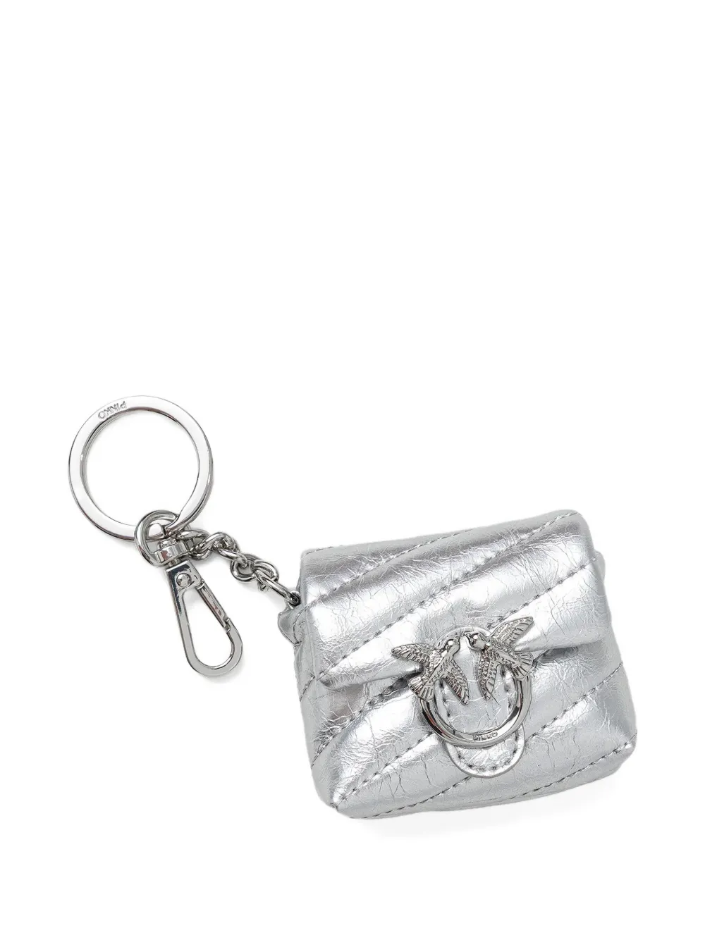 PINKO Love Bag Puff AirPods-Hülle - Silber