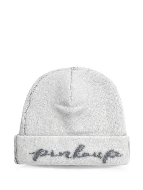 Pinko Kids gorro de punto con logo bordado