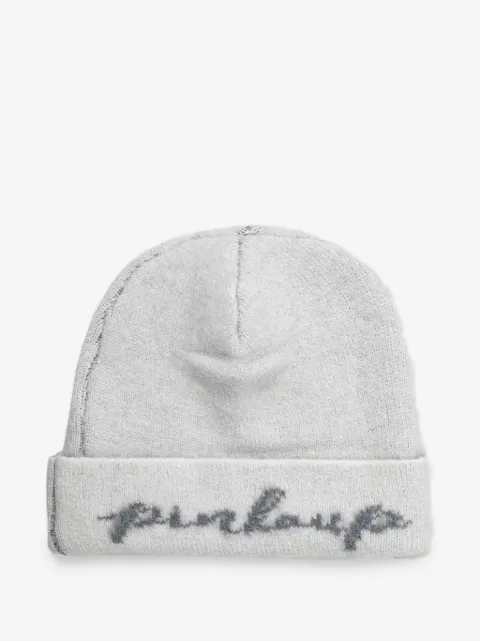 Pinko Kids logo-embroidered knitted beanie hat