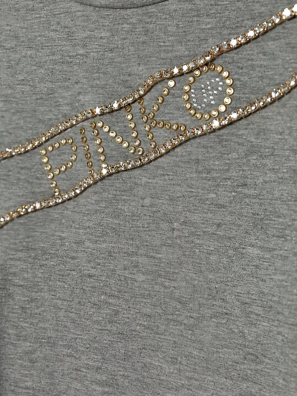 Pinko Kids T-shirt verfraaid met logo Grijs