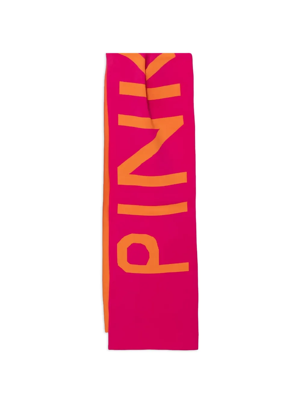 Pinko Kids lettering scarf - Rosa