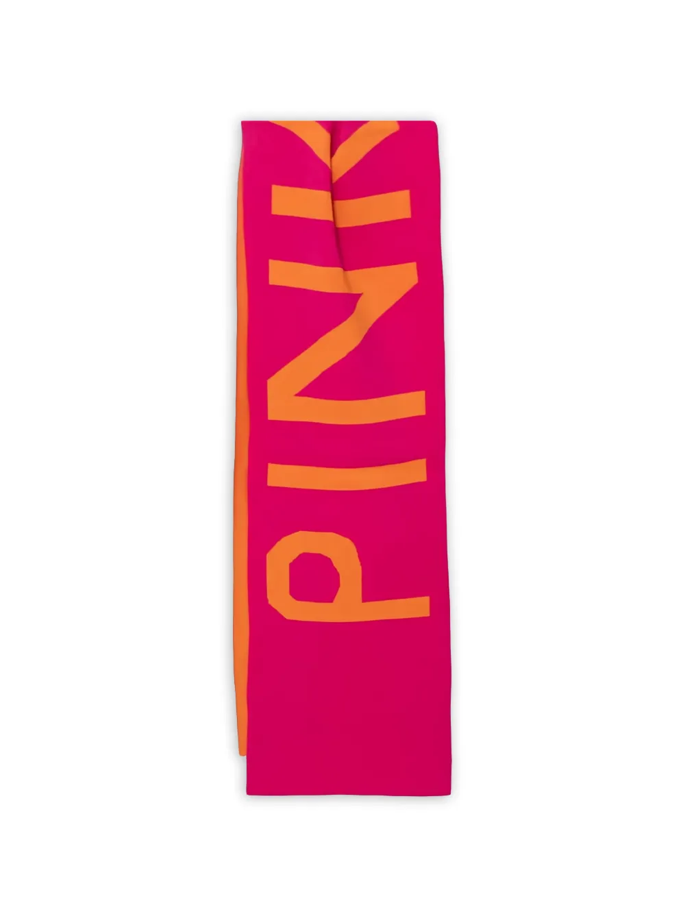 Pinko Kids lettering scarf - Rosa