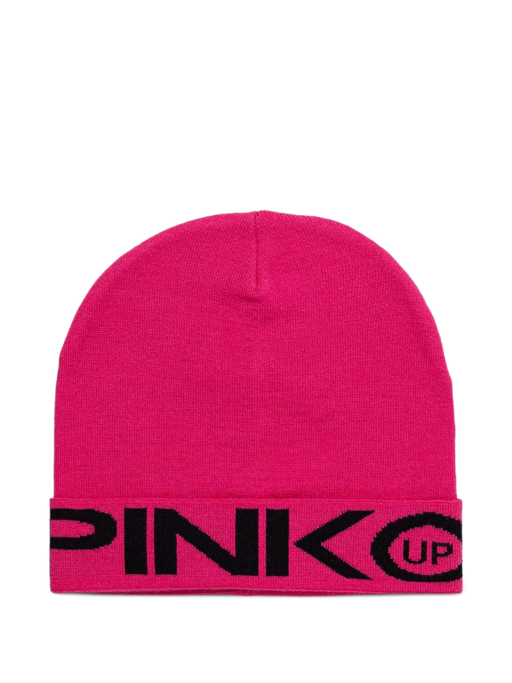 Pinko Kids logo-intarsia beanie hat - Rosa
