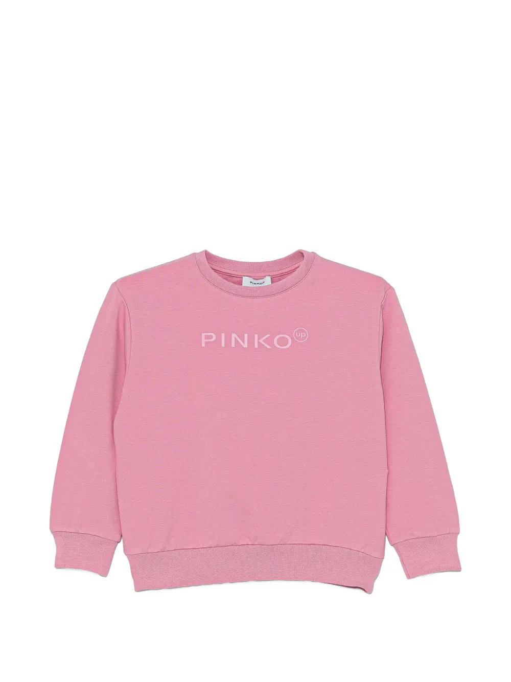Pinko Kids sweat à logo embossé - Rose