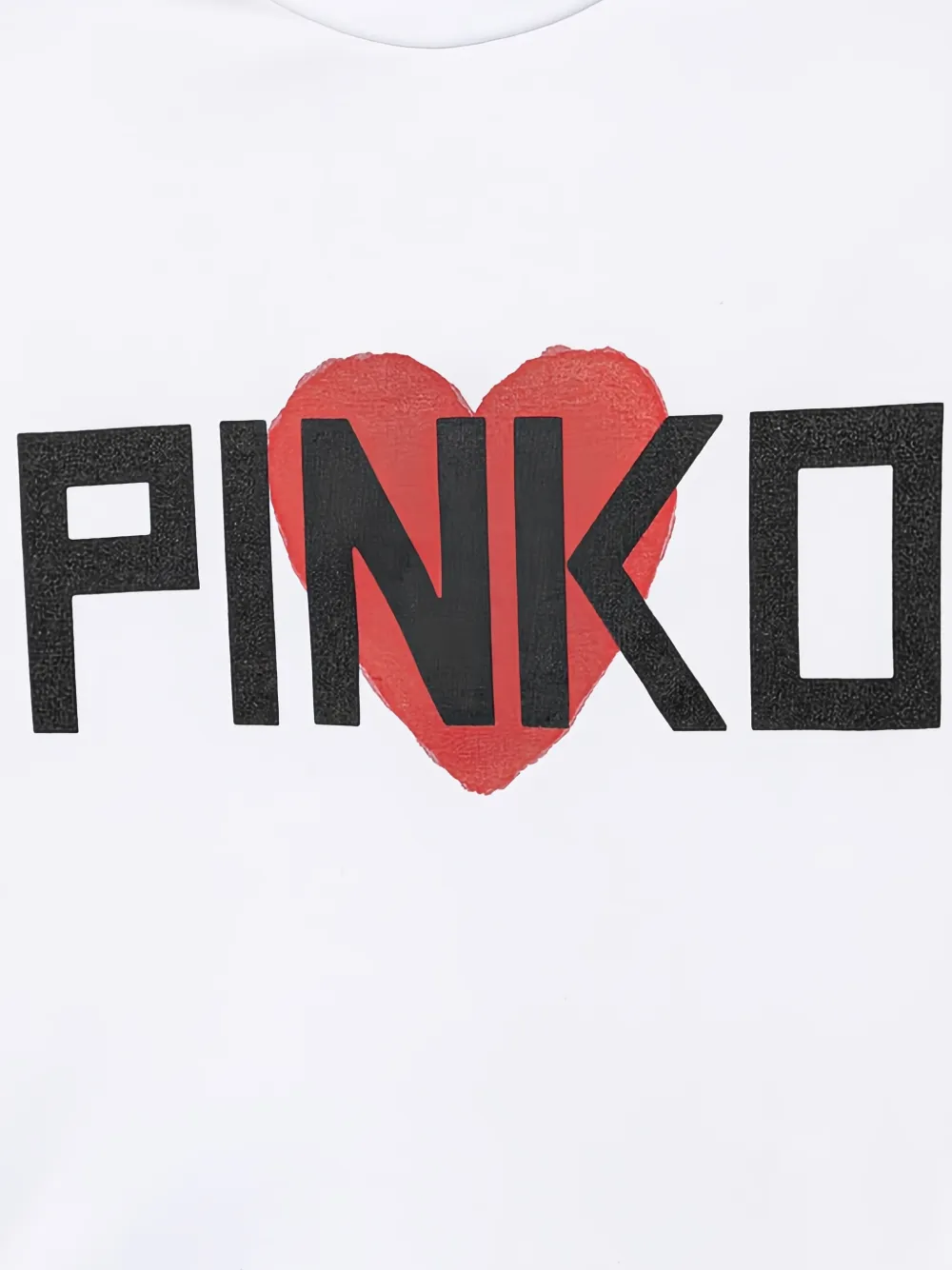 Pinko Kids T-shirt met lange mouwen en hart Wit