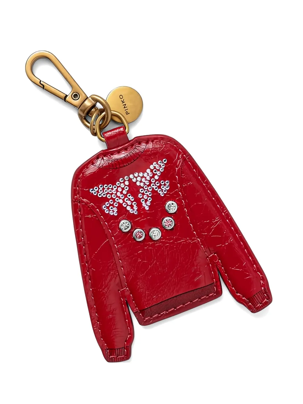 PINKO embellished-charm keyring - Rot