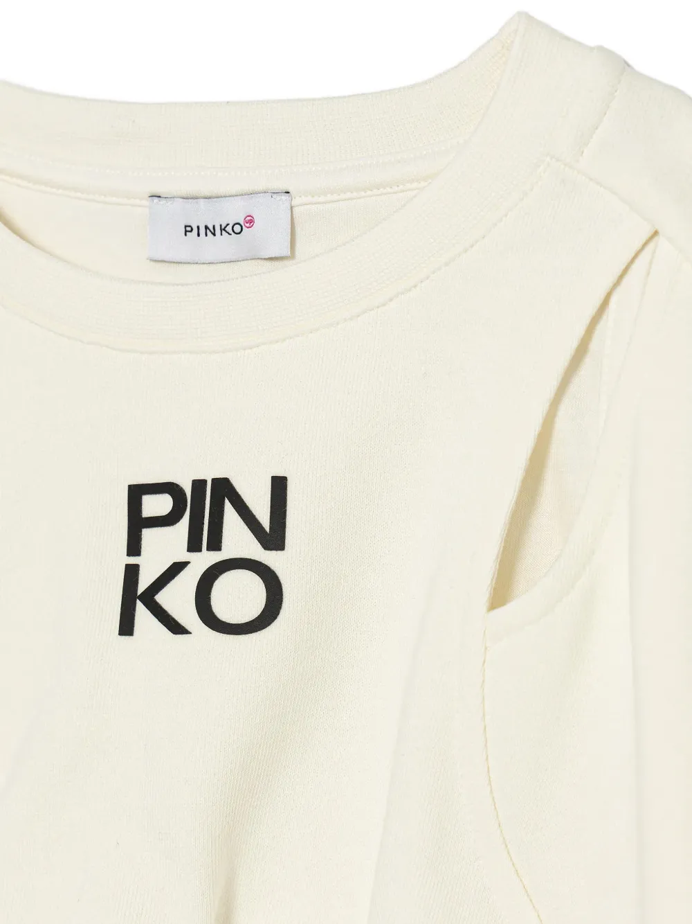 Pinko Kids logo-detail sweatshirt Beige