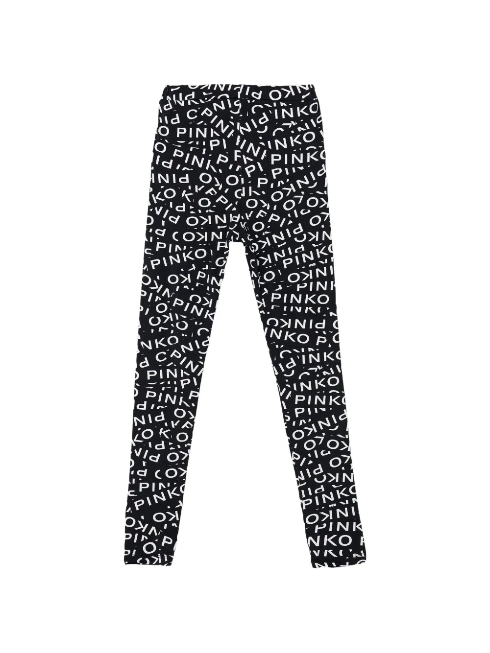 Pinko Kids logo-print leggings - Nero