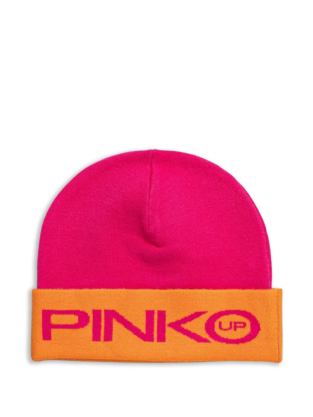 Pinko Kids logo-intarsia beanie hat - Rosa