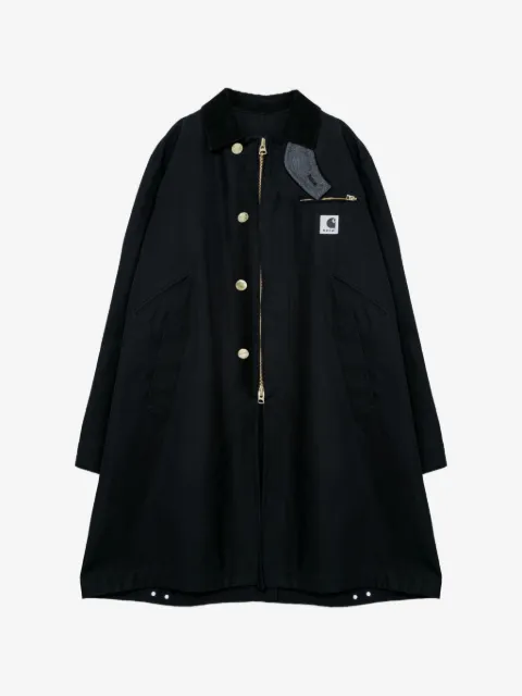 Carhartt WIP x Sacai  Duck Coat logo trench coat