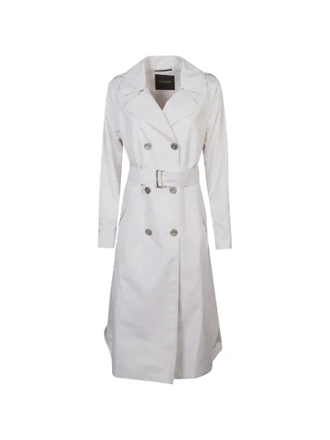 Moorer double-breasted belted coat