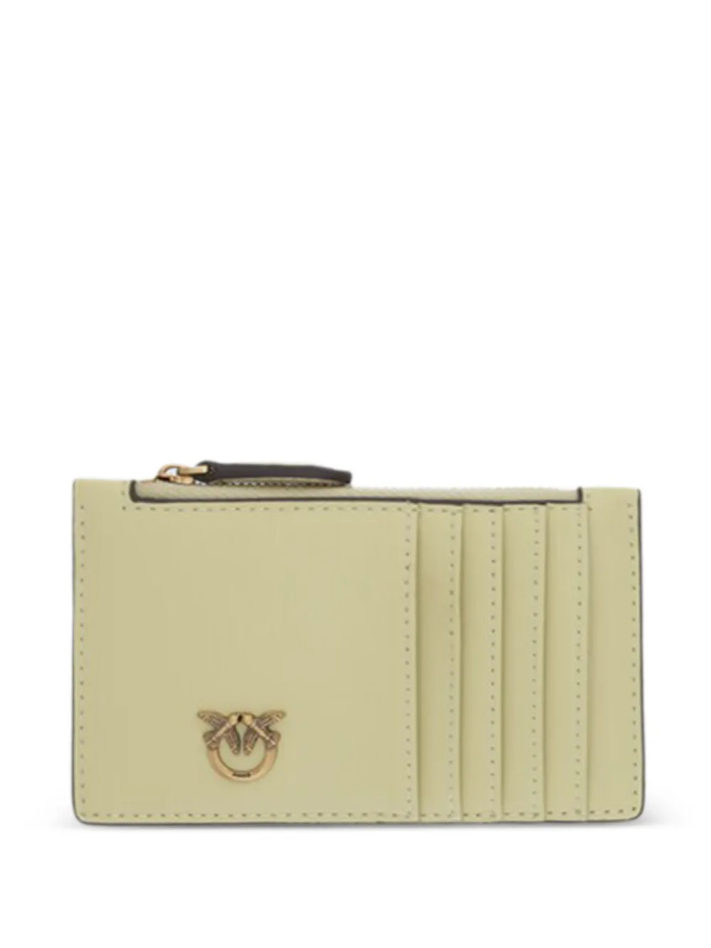 PINKO zip logo cardholder - Giallo