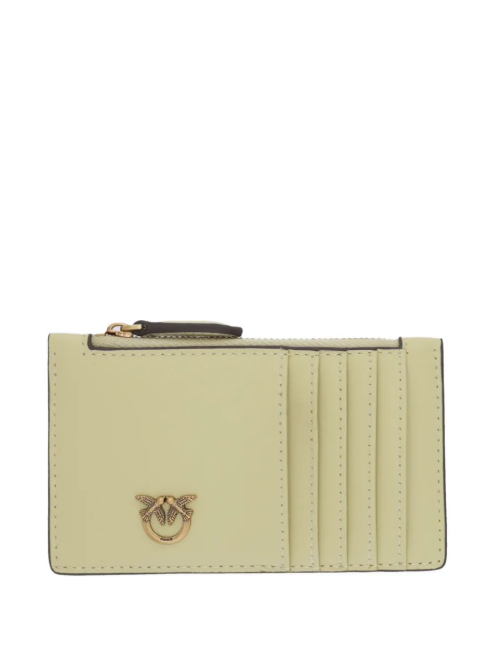 PINKO zip logo cardholder - Giallo