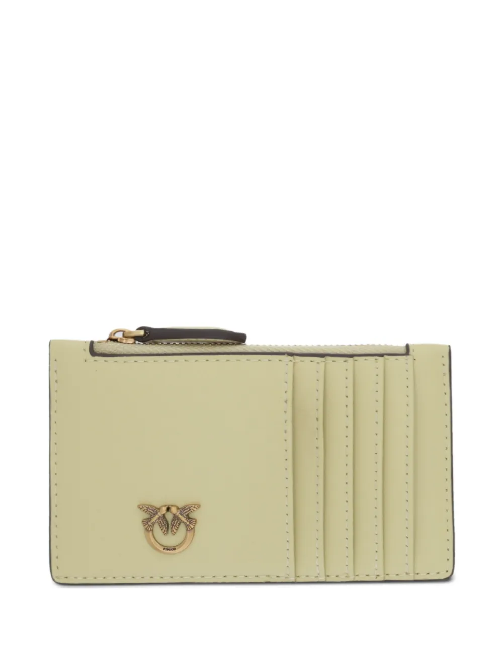 PINKO zip logo cardholder - Giallo
