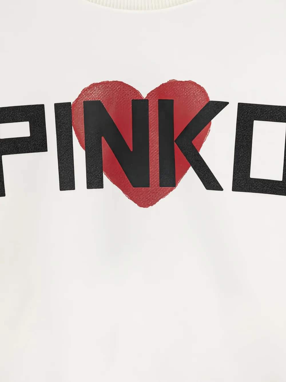 Pinko Kids Sweater met grafische hart-print Wit