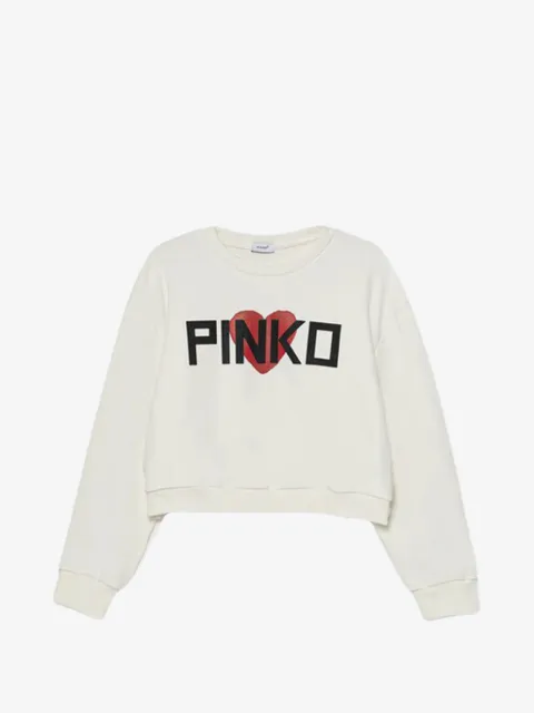 Pinko Kids heart graphic sweatshirt