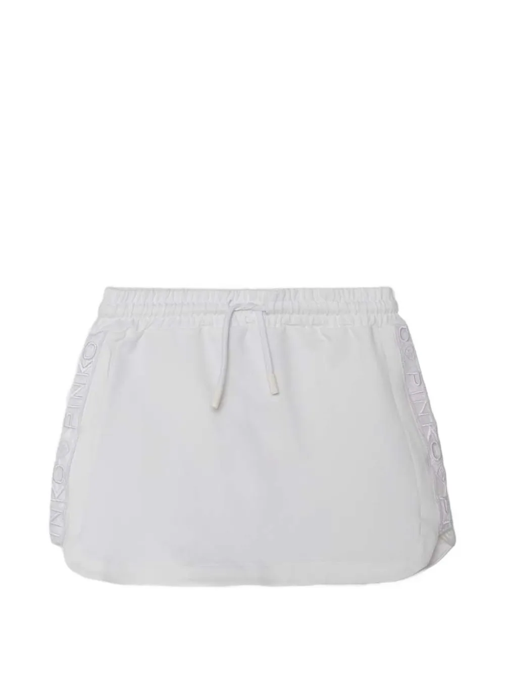Pinko Kids drawstring mini skirt - Bianco