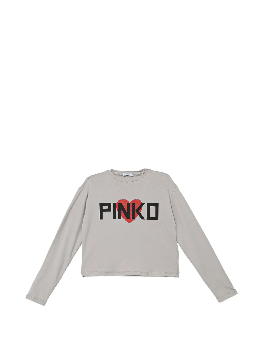 Pinko Kids T-shirt met logoprint Grijs