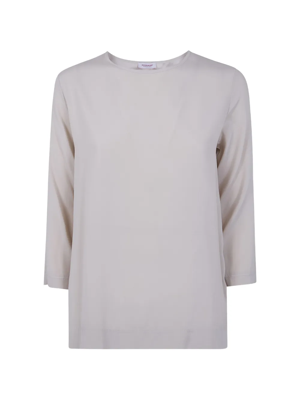 Rossopuro three-quarter sleeve top - Toni neutri