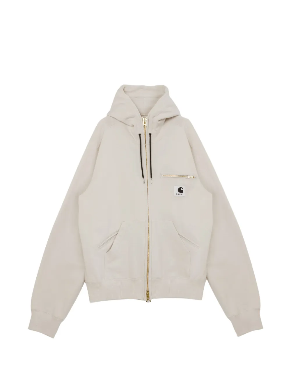 Carhartt WIP logo zip hoodie - Toni neutri