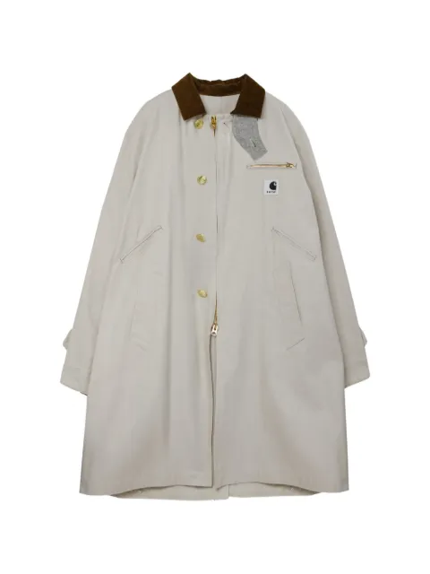 Carhartt WIP x Sacai logo trench coat