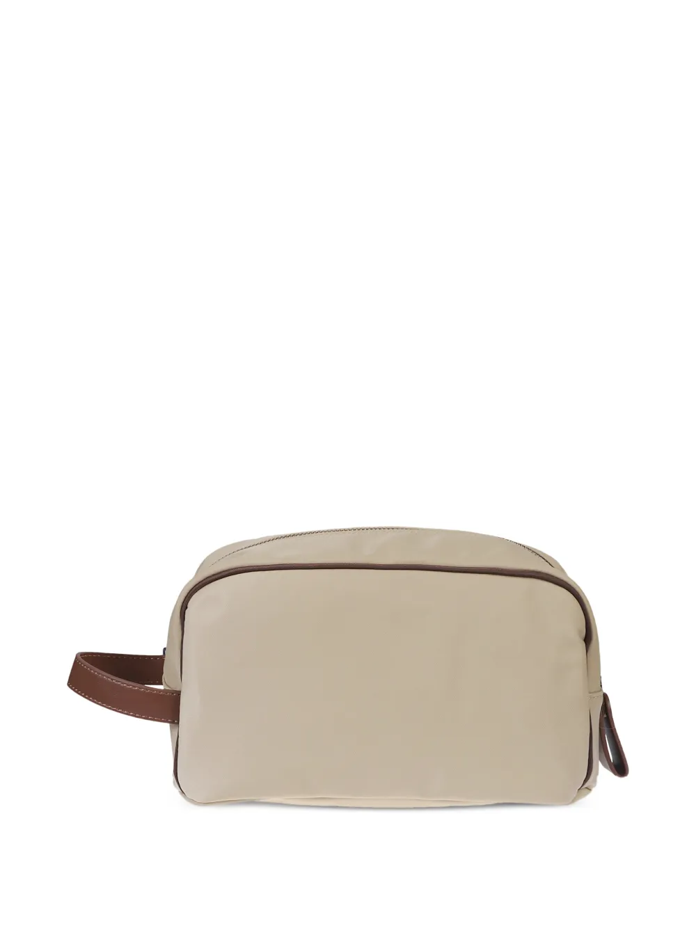 MC2 Saint Barth Westwood toilettas met geborduurd logo Beige