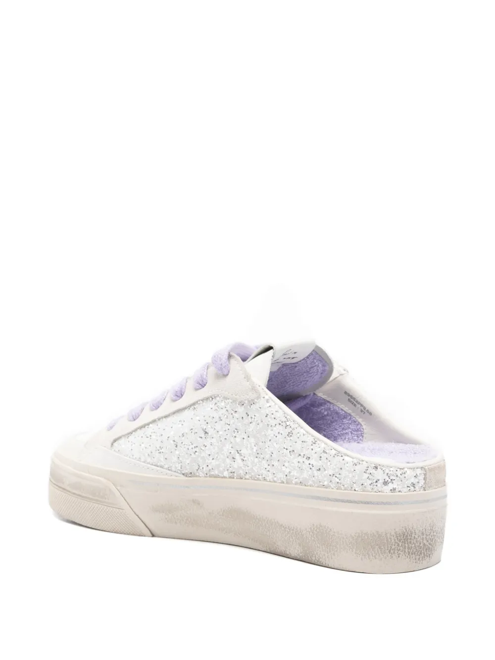 Crime London Glitter sneakers Grijs