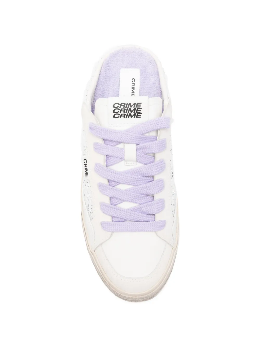 Crime London Glitter sneakers Grijs