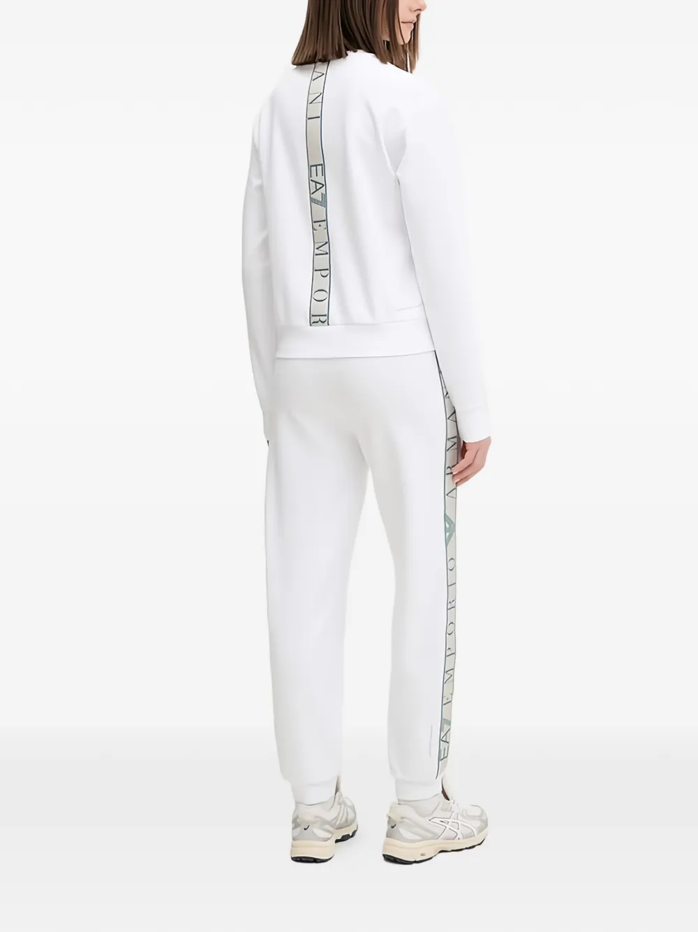 Ea7 Emporio Armani Trainingspak met logoprint Wit