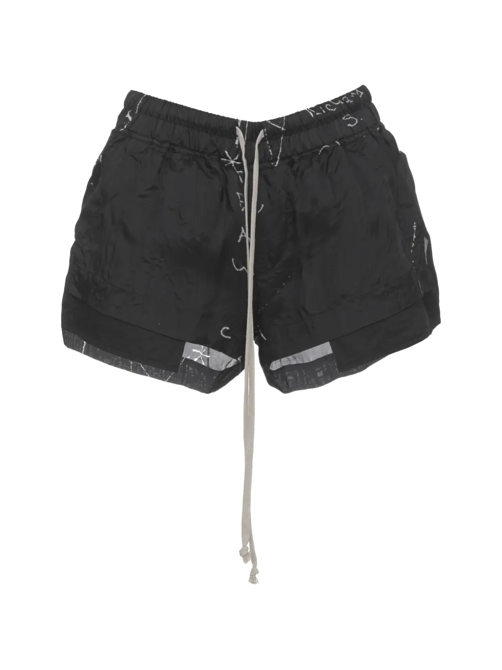 Rick Owens Fog drawstring-waist shorts - Nero