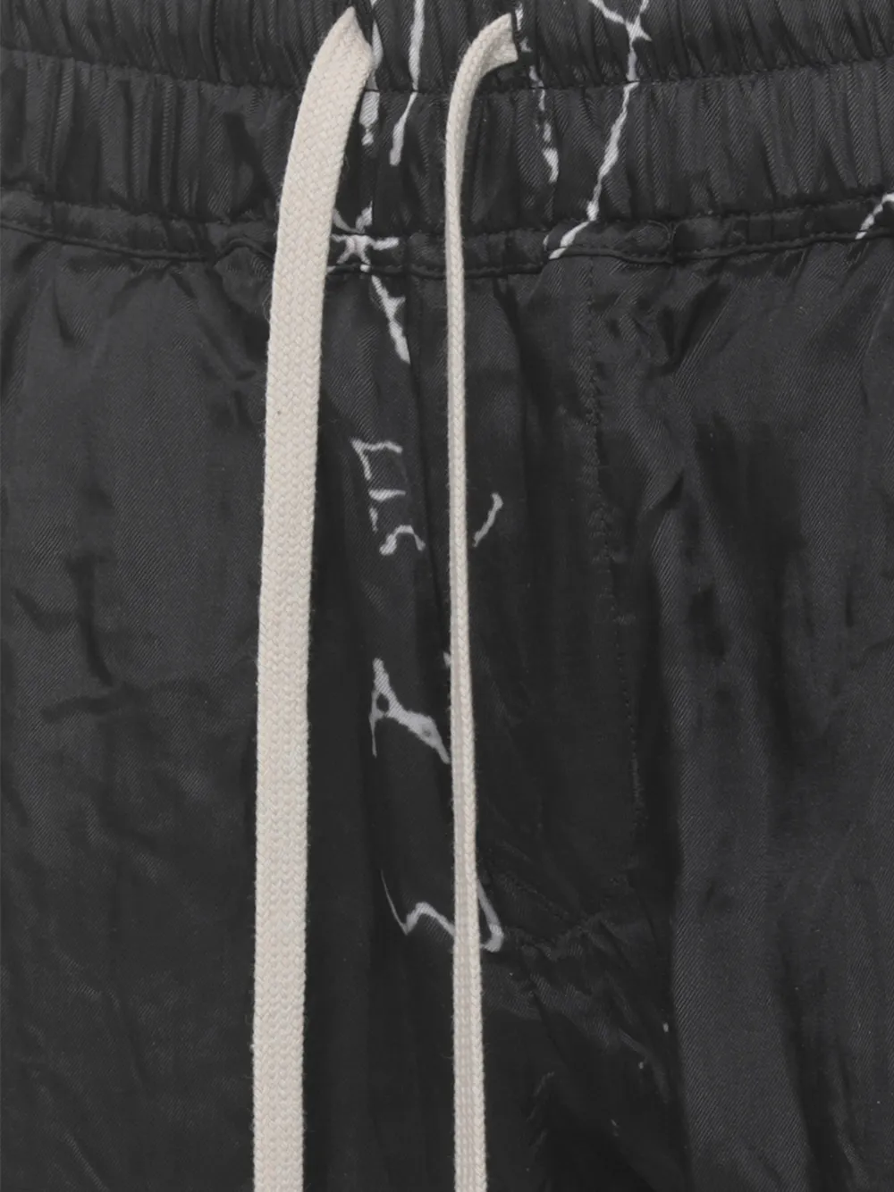 Rick Owens Shorts met trekkoordtaille Zwart