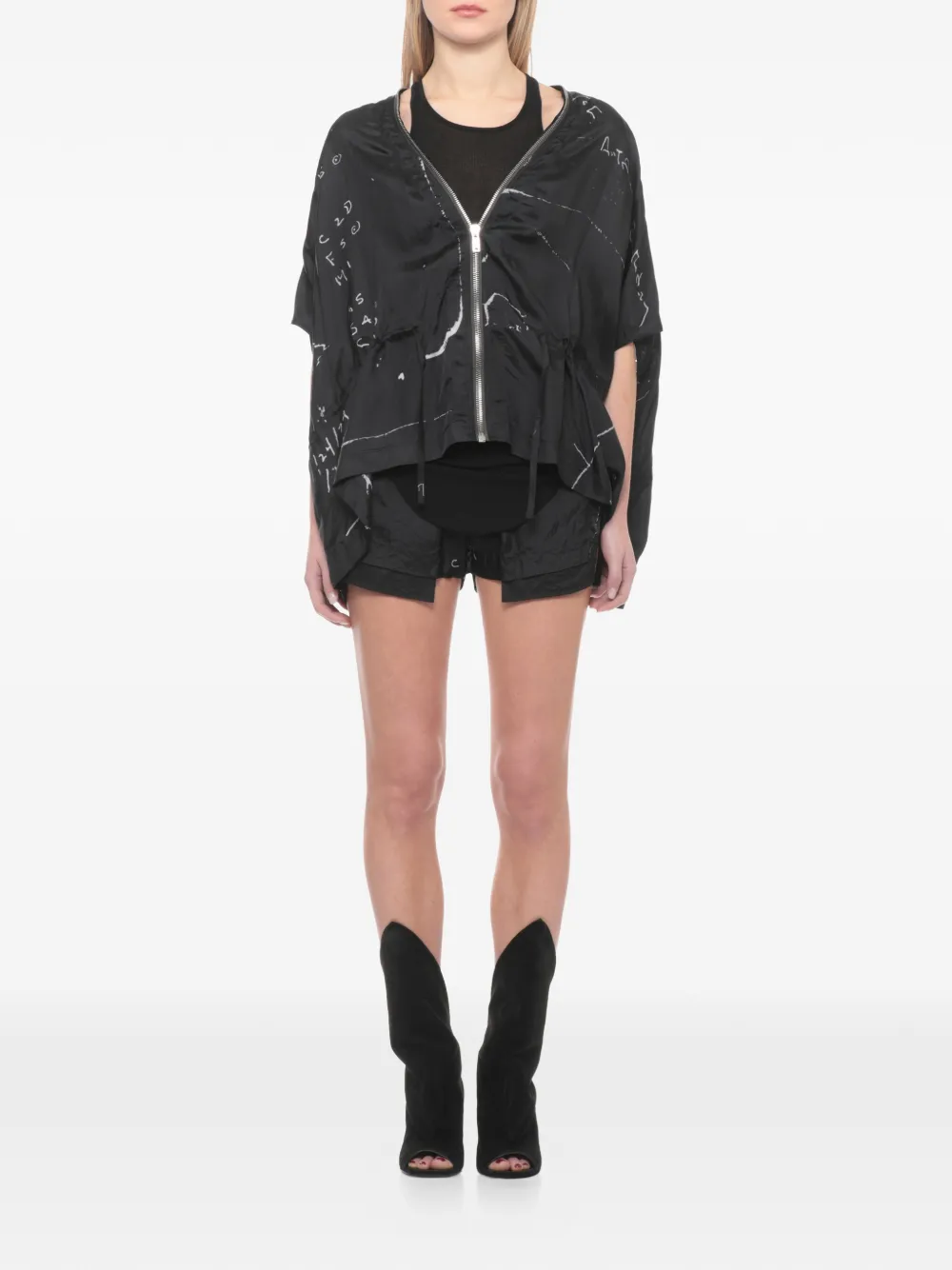  Rick Owens Fog Drawstring-waist Shorts - Black 