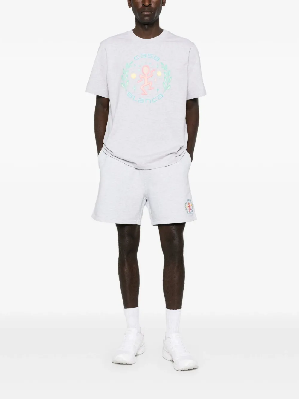 Casablanca T-shirt met print Wit