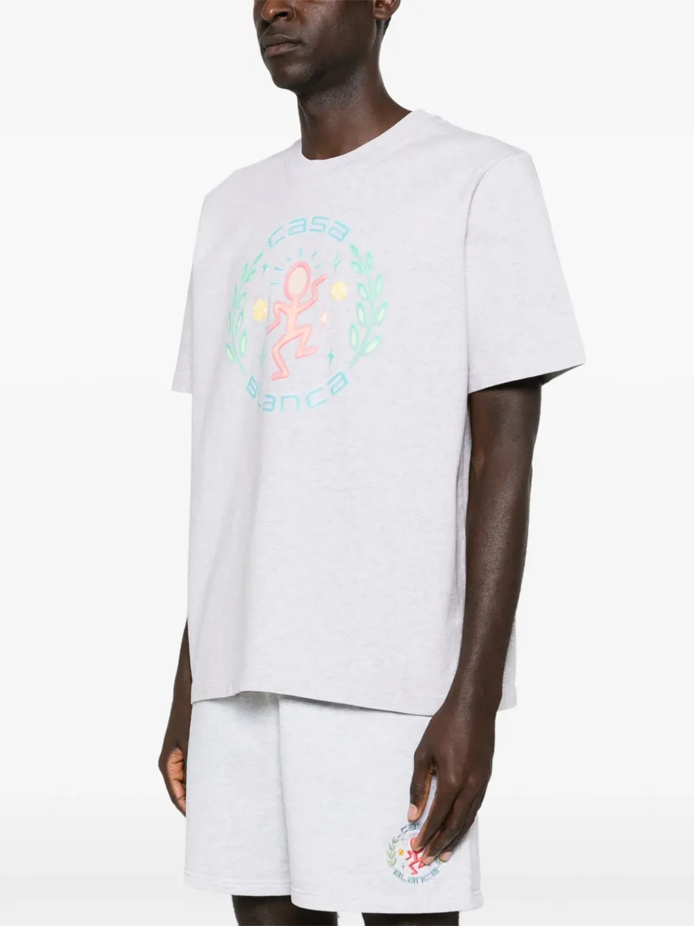 Casablanca T-shirt met print Wit