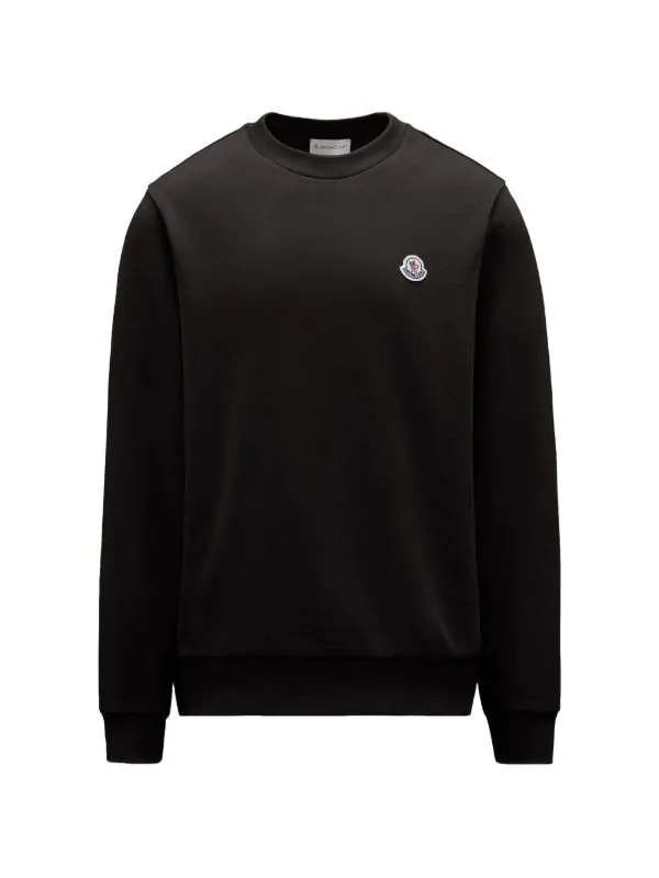 Moncler ロゴ スウェットシャツ | ブラック | FARFETCH JP