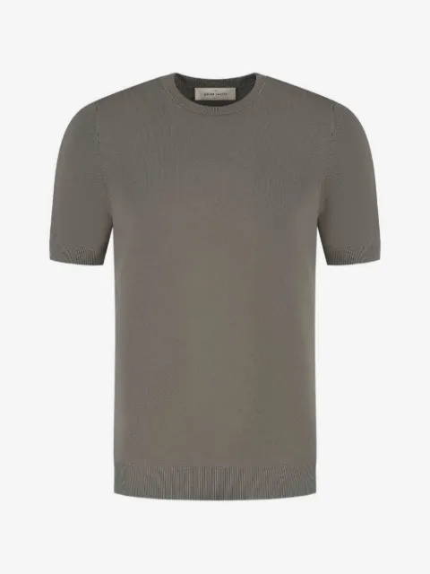 Gran Sasso t-shirt en maille nervurée
