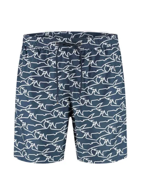 Paul & Shark shark-print swim shorts