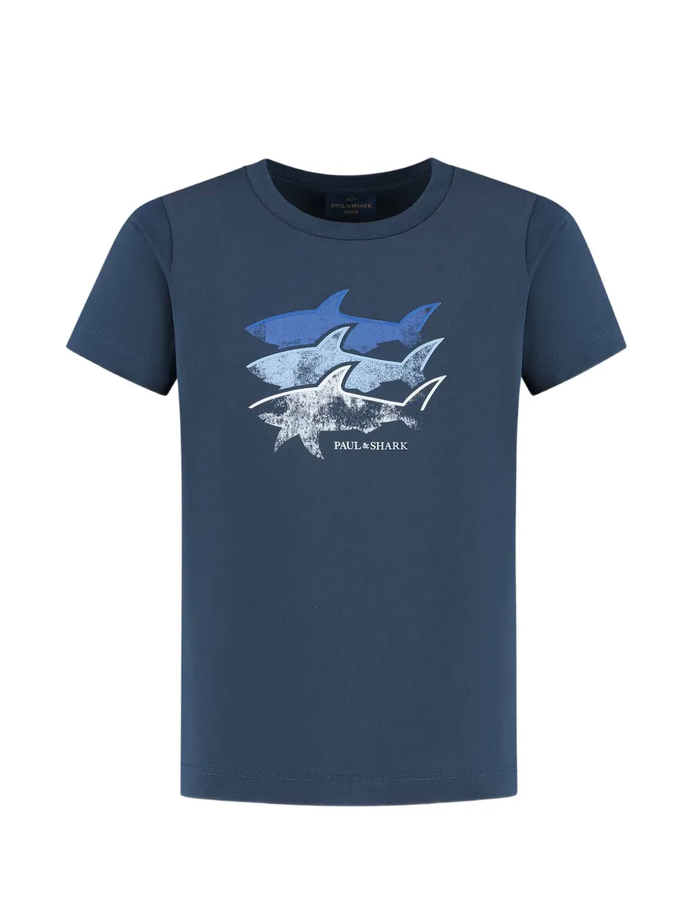 Paul & Shark Junior shark-print T-shirt - Blu