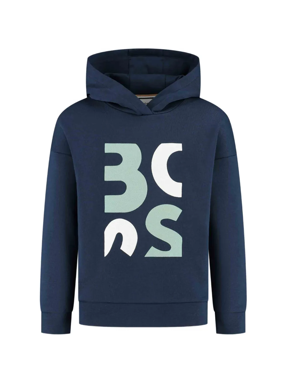 BOSS Kidswear logo-graphic hoodie - Blu