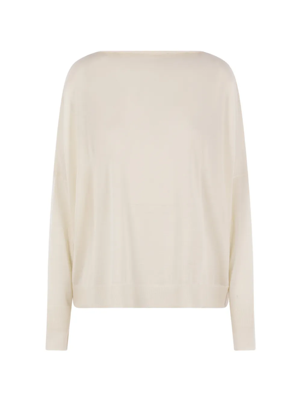 Dusan ribbed-hem sweater - Bianco