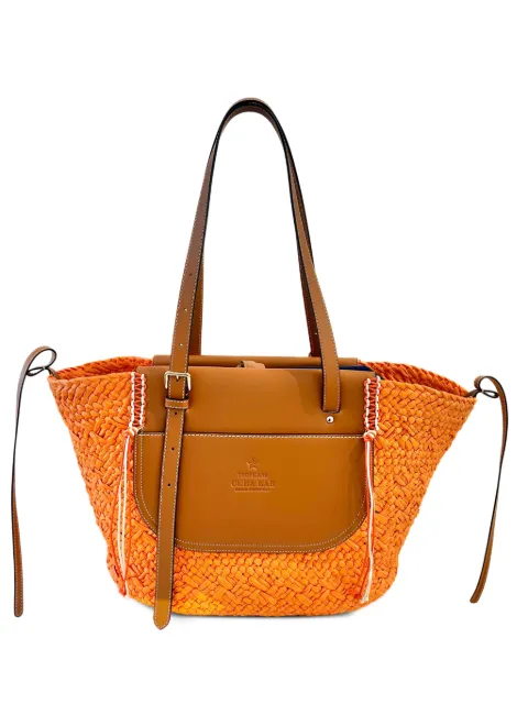 CUBA LAB Tropicana woven tote bag
