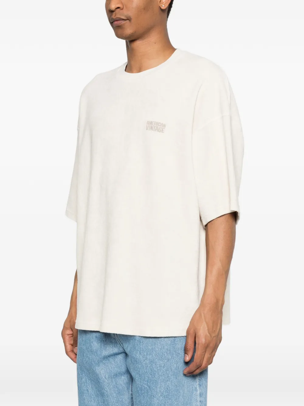 American Vintage T-shirt met korte mouwen Beige