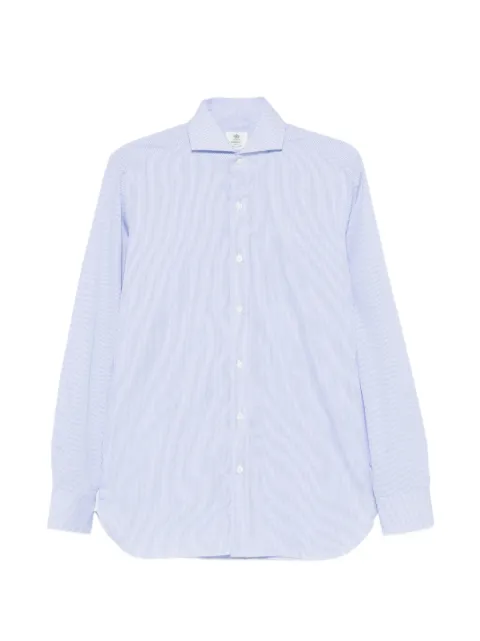 Borrelli camisa con motivo de cuadros