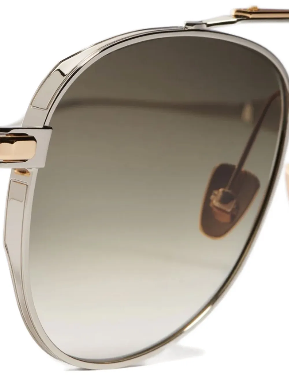  John Dalia Pilot Sunglasses - Silver 