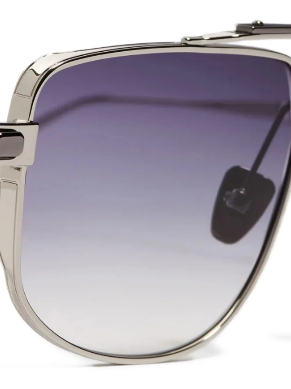 Double Bridge Square-Frame Sunglasses