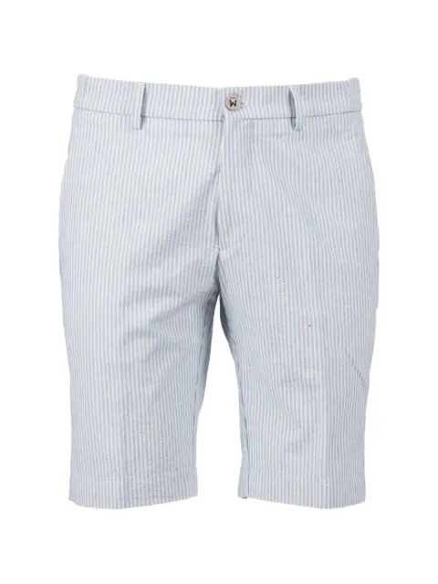 Berwich striped seersucker bermuda shorts