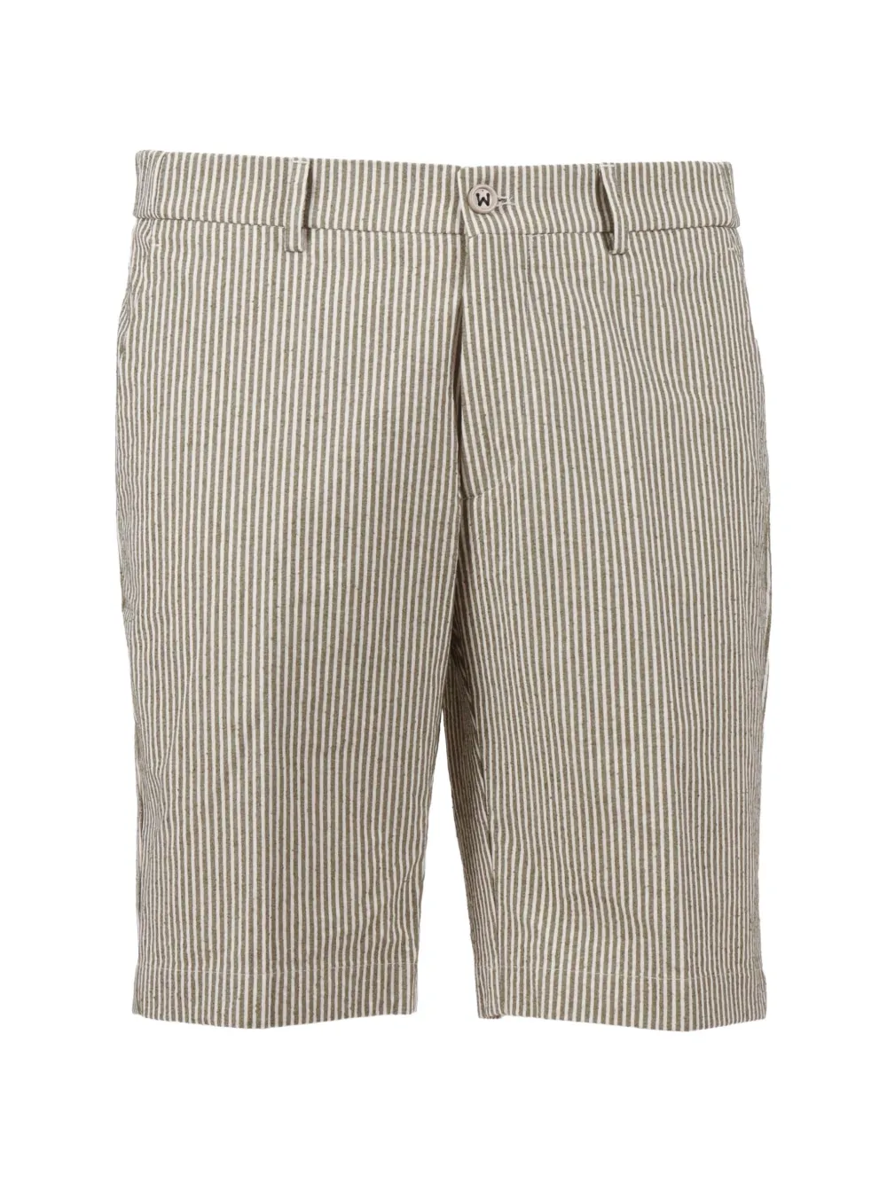 Berwich vertical-stripe tailored shorts - Grün