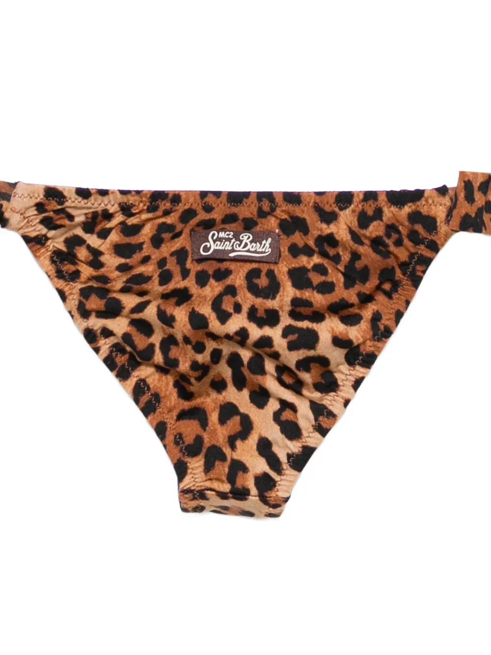 Mc2 Saint Barth Kids Tie-side Leopard Print Biquini - Neutrals 