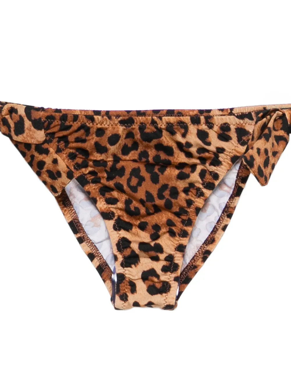  Mc2 Saint Barth Kids Tie-side Leopard Print Biquini - Neutrals 